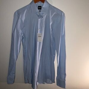 BOSS Men’s Slim‑Fit Button‑Up Shirt – Size 15.5 Regular, Long Sleeve, NWT